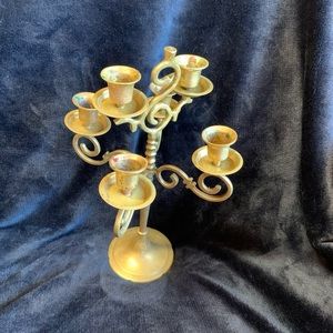 Brass candelabra
